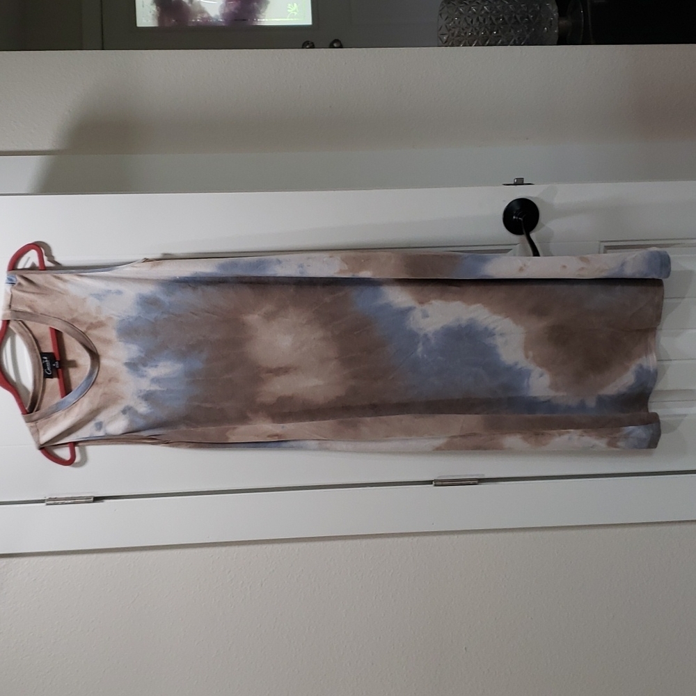 NWT Tie Dye Super Soft Dress With Pockets Macy's Brand Connected Apparel